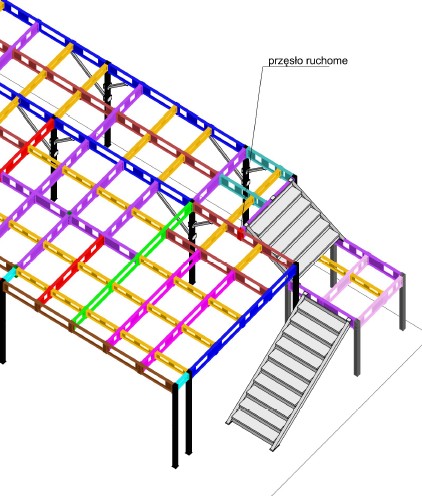 Konstrukcja piętra 3D